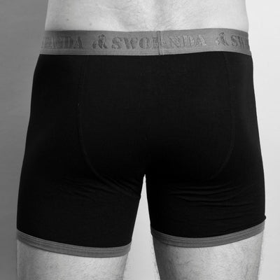 Bamboo Boxers - Black / Grey Band