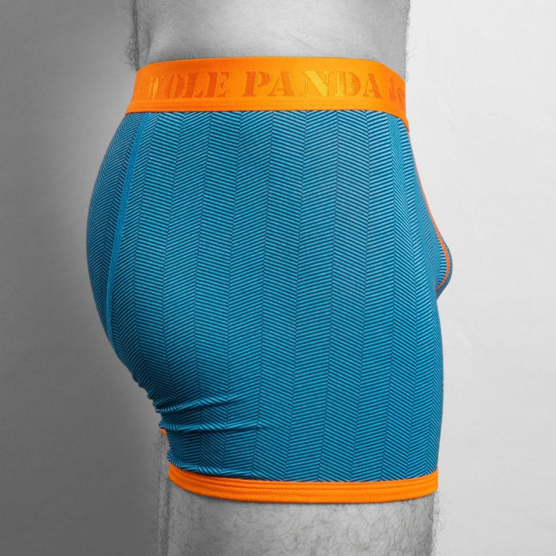 Bamboo Boxers - Blue Herringbone