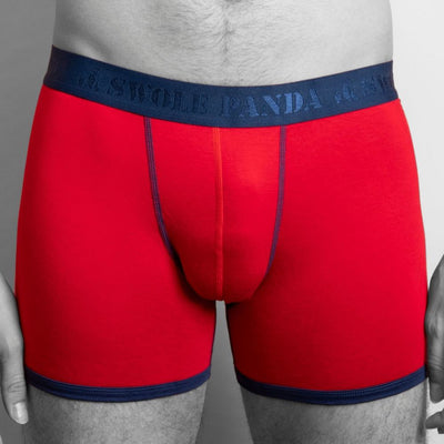 Bamboo Boxers 2 Pack - Red / Grey Spotted